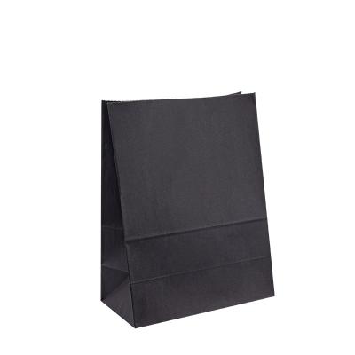 Chine Sac de papier au détail de cadeau d'emballage d'achats d'habillement avec la poignée Logo Printed Black fait sur commande à vendre