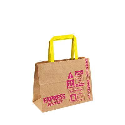 China Custom Luxury Gift Shopping Paper Bags Black White Brown Kraft Bag With Your Own Logo for sale