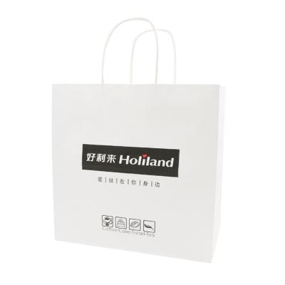 China Customized Craft Paper Bag Eco Friendly Water Based Soy Ink Flexo Printing for sale