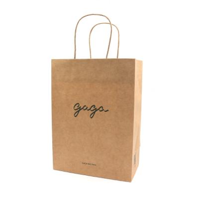 China OEM / ODM Kraft Paper Packaging Bags Twisted Handle Paper Bags Wholesale for sale