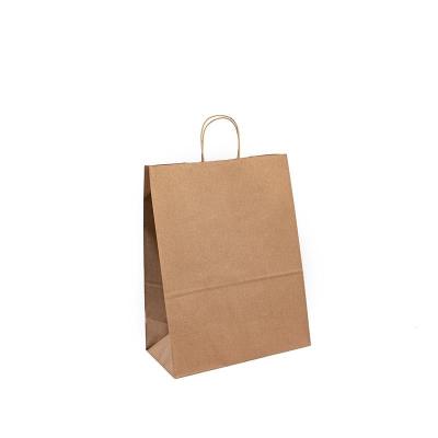 China Paper Twist Rope Handle Craft Gift Bag 100gsm - 150gsm Thickness 8 Color Flexo Printing for sale