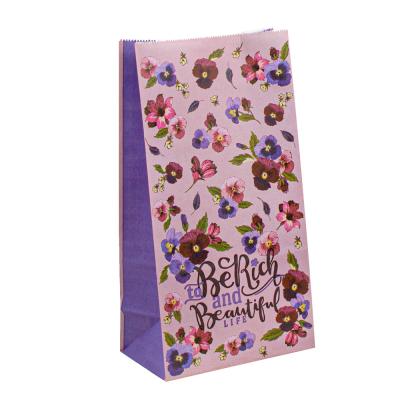 China Foil Stamping Kraft Paper Packing Bags Brown/White/Customized Color for sale