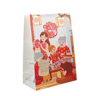 China Eco Friendly Biodegradable Kraft Paper Bags With Clear Window For Packaging for sale