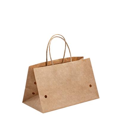 China Uncoated Lining Shopping Handle Bags For Food Transportation en venta