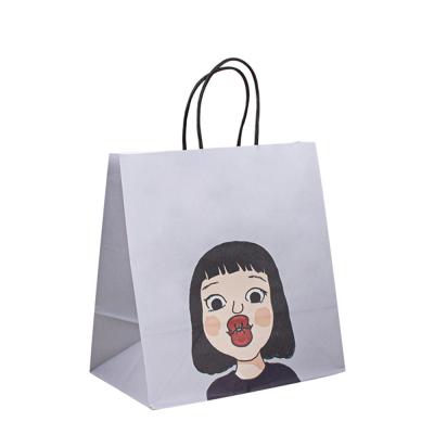 China Thickness 100gsm - 150gsm Twisted Handle Paper Bags Eco Friendly Alternative for sale