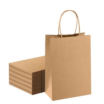 China CMYK / Pantone Color Grocery Paper Handle Bags With Paper Twist Rope Handle en venta