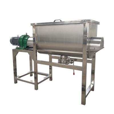 China Stainless Steel 304 Ribbon Blender Machine Industrial Paint Mixer Horizontal Feed for sale