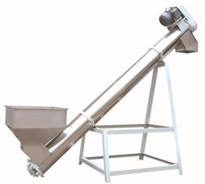 China Food Grade Flexible Screw Auger Hopper Conveyor For Plastic/Flour Powder for sale