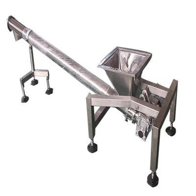 China Stainless Steel Inclined Screw Conveyor Spiral For Grain Powder for sale