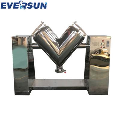 China 1 Ton Agitator Mirror Polishing V Type Powder Mixer For Chemical Powder for sale