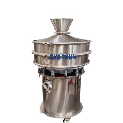 China Chili Powder Stainless Steel Rotary Vibrating Sieve Fruit Powder Grading Sieve for sale