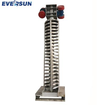 China Transportador de elevador seco en espiral vertical de acero inoxidable 304 para enfriamiento de cacao en polvo en venta