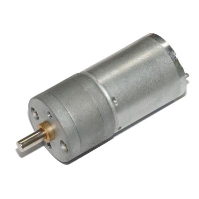 China 25mm 20 Rpm Brush Dc Gear Motor 6V 12V Low Speed Micro Geared DC Motor for sale