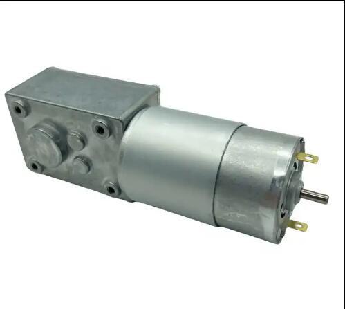 Quality High Torque Micro DC Worm Gear Motor Hollow Shaft Brush 12V DC Electric Gear for sale
