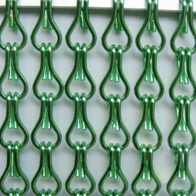 China Decorative aluminum chain fly Screen Hanging Jack Chain Mail for Door Curtain metal chain link mesh curtain for sale