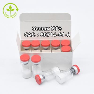 China Cas 80714-61-0 98% Semax Powder L-Methionyl-L-Α-Glutamyl Histidyl-L-Phenylalanyl-L-Prolyl Glycyl-L- Proline for sale
