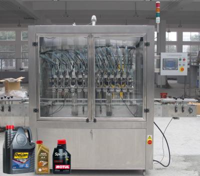 China Full Automatic SUS304 9000BPH Lube Oil Filling Machine engine oil filling CE for sale