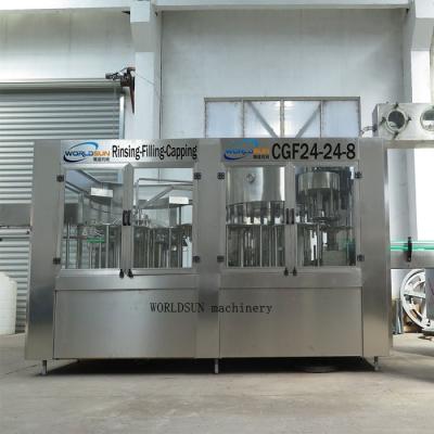 China O GV certificou 8000 - 12000 BPH engarrafaram a máquina de enchimento da bebida de aço inoxidável à venda