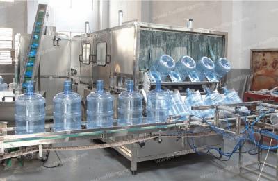 China 6000BPH Plastic Bottle Washing Filling Capping Machine Five Gallon for sale