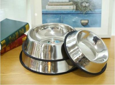 China High Quality Various Sizes Stainless Steel Pet Dog Bowl Manufacturer for sale