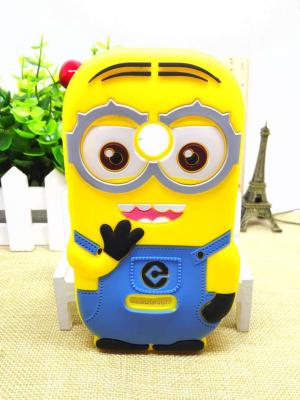China Microsoft Lumia 435 Engranved silicone cell phone case cover with Yellow Minion design for sale