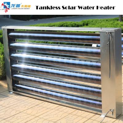China 95 Liter Installed On Wall Vacuum Tube Collector Integral Solar Water Heater Without Water Tank for sale