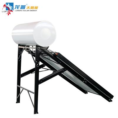 China 135L Enamelling steel Cylinder Rooftop Compact Solar Water Heater flat plate collector water heater for sale