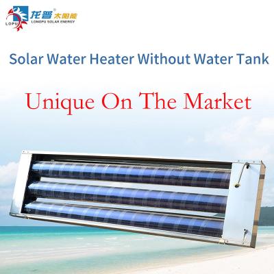 China Caldeira de água sem reservatório com energia solar montada na parede Construção de aço inoxidável à venda