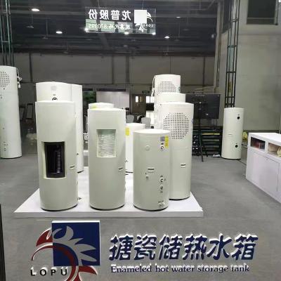 China 150l Capacidade Tanque de água de esmaltamento Fonte de ar Bomba de calor Aquecedor de água à venda