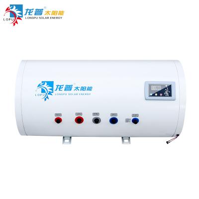 China Longpu 120L Heat Storage Enamel Solar Water Tank With Small Tank Heat Exchanger for sale