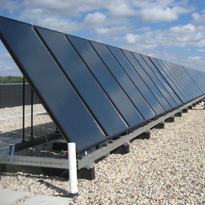 China Recolectores solares de FPC Recolector de energía solar de placa plana acristalada utilizado para hoteles Suministro de agua caliente en venta