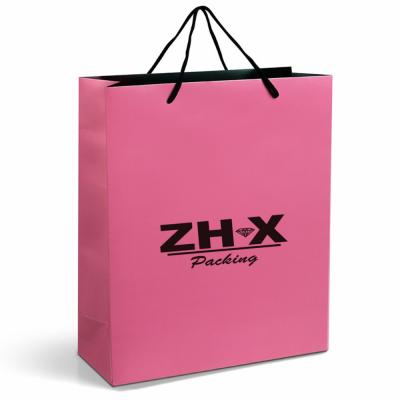 China Glitter UV Glossy Lamination Jewelry Paper Bags C2S Paper Jewelry Pouch Bags for sale