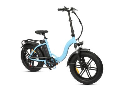 China OEM Lightweight Electric Folding Bike , 48V 500W 20 Inch Folding E Bike for sale