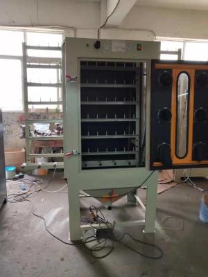 China O PLC limpando com jato de areia de vidro automático do tela táctil da máquina controlou à venda