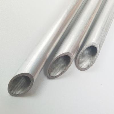 China 3003 Aluminum Internal Thread Aluminum Tubing Heat Transfer Arear 11mm for sale