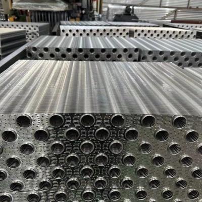 China High Heat Transfer Performance Air-Conditioned Condenser Louver Fin 21X18.19mm Aluminum Alloy Tube for sale