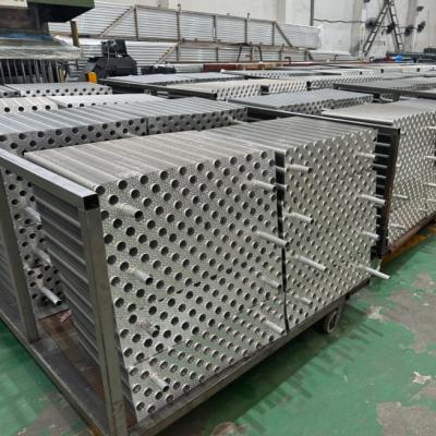 China 14.3mm Anticorrosive Louvered Fins Aluminium High Heat Transfer Performance Condensing Louvers 34*29.5 for sale