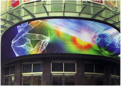 China Curved Outdoor Screen Rental LED Screens for Hire 1R1G1B P10 320 * 160mm Real Pixels for sale
