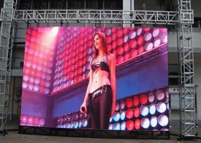 China Energy Saving P4.81 Outdoor Led Screen Rental With 500 * 1000mm Iron Cabinet for sale