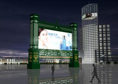 China Custom Outdoor Led Video Wall Screens , Led Moving Message Display With Light Emitting Materials for sale