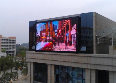 China Commercial Giant Led Screen Outdoor Advertising , Outdoor Digital Message Board 10mm Real Pixels for sale