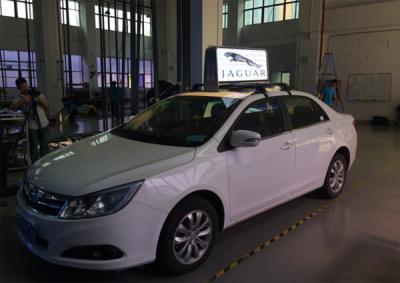 China P5 imprägniern den farbenreichen Auto-Dach-Werbeschild-Taxi-Spitzen-Werbungs-Leuchtkasten zu verkaufen