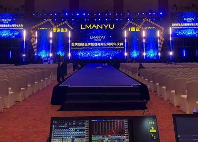 China Pared flexible interior la TV llevada más grande de la pantalla llevada 1R1G1B para el concierto en venta