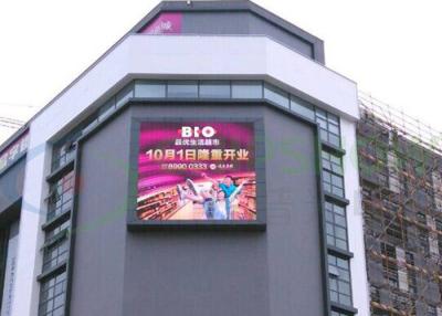 China Exhibición al aire libre H/V 120/60degree de la cartelera de la echada LED del pixel de IP67 10m m para el camino cruzado en venta