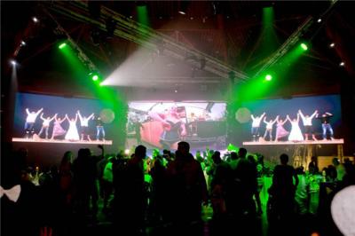 China High Refresh Indoor Led Video Screen Rental , P4 Indoor Led Display 18W Max Power for sale