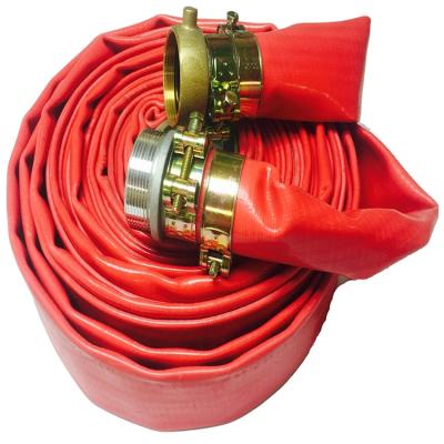 China Korea Technology PVC Layflat Water Irrigation Hose Pipe 4 Inch Sunny Hose for sale