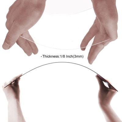China Hardest Thermoplastic 2 Pack Clear Acrylic Sheets 12 X 16 X 1/8 Inch 3Mm for sale