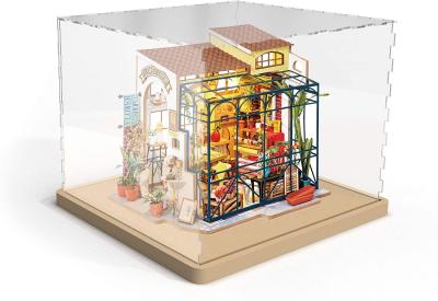 China ROHS Certified Removable Acrylic Dust Cover 1-18mm For DIY Miniature Dollhouse en venta