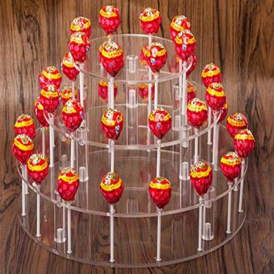China 5mm Thickness Acrylic Lollipop Display Holder 100% Virgin MMA Material for sale