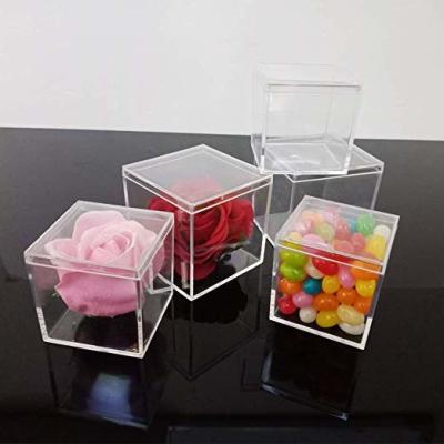 China OEM ODM Acrylic Storage Box Small Plastic Display Cases Impact Resistance for sale